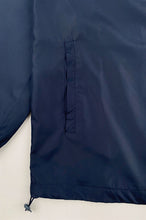 將圖片載入圖庫檢視器 設計寶藍色拉鏈風褸外套     訂製左胸拉鏈袋印花logo  J1014
