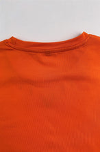 將圖片載入圖庫檢視器 設計橙色圓領女裝T恤     訂製短款性感T恤  T1110

