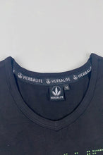將圖片載入圖庫檢視器 製造短袖女裝黑色V領T恤  時尚設計燙鑽款式    T1115
