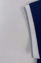 Carregar imagem no visualizador da galeria, 訂製寶藍色女裝短袖Polo恤  銀色撞邊   P1551
