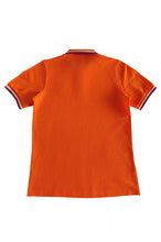 將圖片載入圖庫檢視器 SU332  訂製男裝運動短袖反領POLO恤 夏季校服 設計橙色衫身 衣領撞色 袖口撞色 麗澤中學 校服生產商
