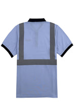 將圖片載入圖庫檢視器 大量訂購藍色短袖Polo恤工業制服  D377
