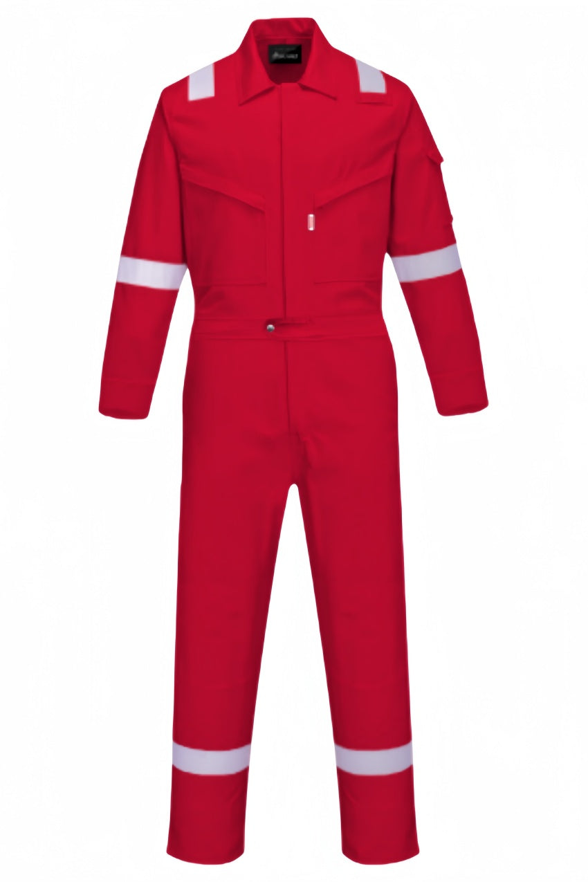 [訂製高性能款工作阻燃連體服]｜炫目橙色反光防護｜專業戶外工作必備   SKWK254