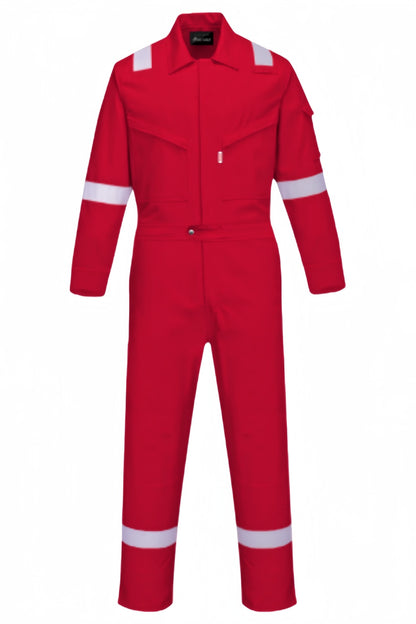 [訂製高性能款工作阻燃連體服]｜炫目橙色反光防護｜專業戶外工作必備   SKWK254