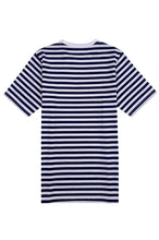 將圖片載入圖庫檢視器 訂製藍白幼間紋圓領T恤     設計男裝夏季團體T恤   T1109
