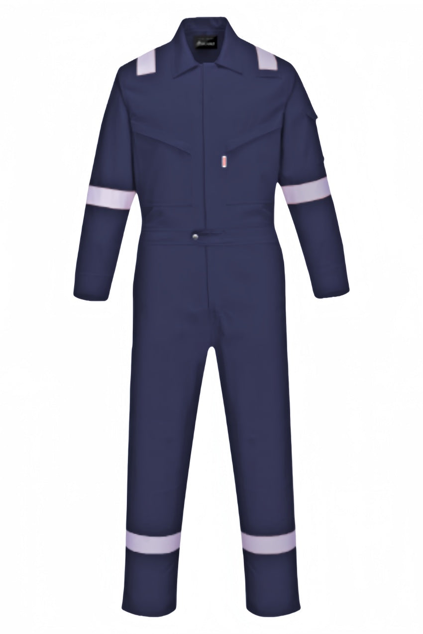[訂製高性能款工作阻燃連體服]｜炫目橙色反光防護｜專業戶外工作必備   SKWK254