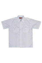 將圖片載入圖庫檢視器 網上訂製夏季純白短袖恤衫 定做純色襯衫  雙袋設計 訂購恤衫 恤衫專門店  HK-YUEFUNG-001
