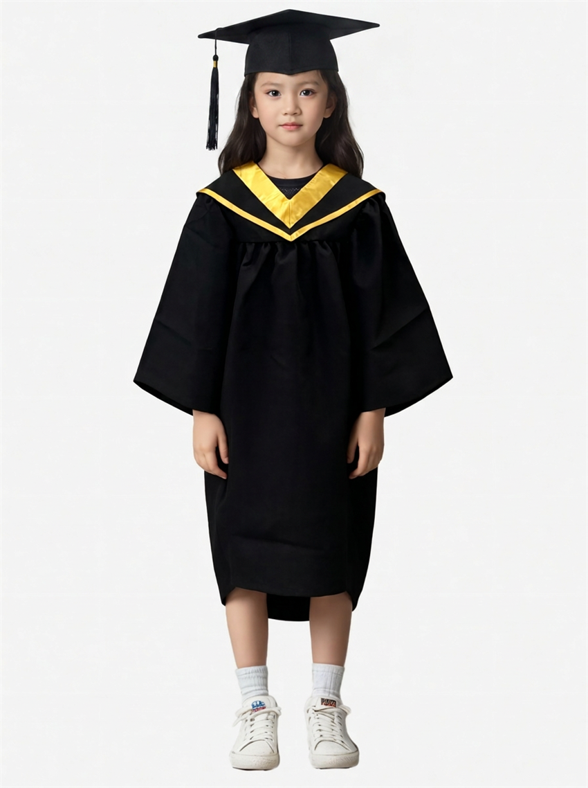 【現貨租借幼兒園小學畢業袍】香港幼兒園畢業服｜兒童學士服｜澳門幼兒園博士服｜香港現貨｜寬鬆垂墜長袖｜拉鏈門襟｜畢業袍租借｜33碼（123-130）｜兒童小學畢業袍｜租借: HKD150｜SKDA075