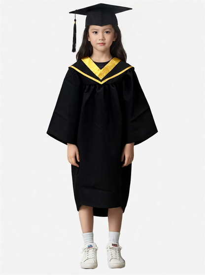 【現貨租借幼兒園小學畢業袍】香港幼兒園畢業服｜兒童學士服｜澳門幼兒園博士服｜香港現貨｜寬鬆垂墜長袖｜拉鏈門襟｜畢業袍租借｜33碼（123-130）｜兒童小學畢業袍｜租借: HKD150｜SKDA075