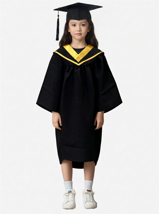 【現貨租借幼兒園小學畢業袍】香港幼兒園畢業服｜兒童學士服｜澳門幼兒園博士服｜香港現貨｜寬鬆垂墜長袖｜拉鏈門襟｜畢業袍租借｜33碼（123-130）｜兒童小學畢業袍｜租借: HKD150｜SKDA075