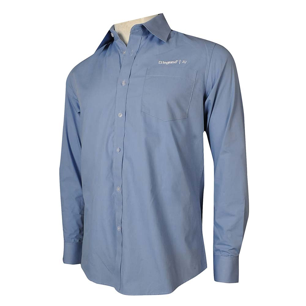 R307 製造恤衫 男裝 長袖 淨色 Logo 工作服 電力 數碼 建築 恤衫製造商