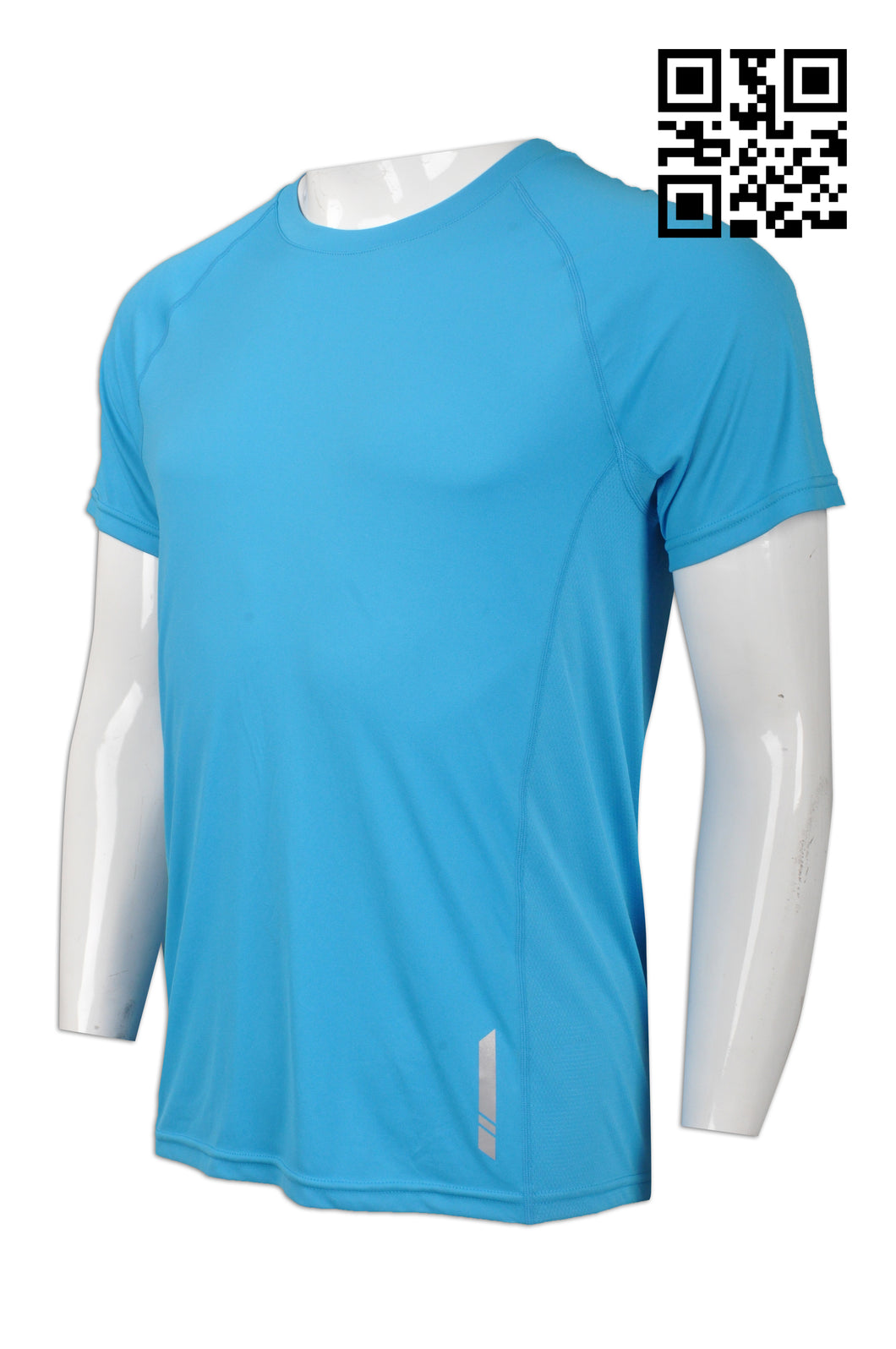 W202 訂做男裝功能性運動衫 自製反光效果功能性運動衫 設計功能性運動衫 功能性運動衫專門店 天空藍色