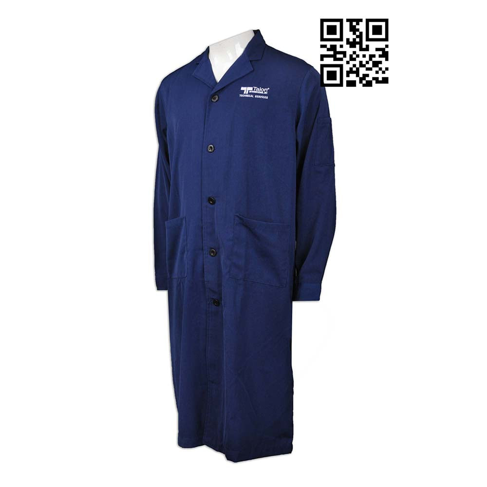 NU039 設計制服袍醫生袍 網上下單實驗袍 來樣訂造工作袍 醫生袍製衣廠