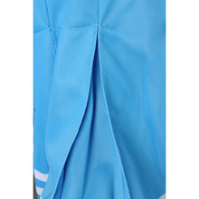 將圖片載入圖庫檢視器 CH201 大量訂製無袖露腰套裝裙啦啦隊服 時尚啦啦隊服 啦啦隊服專門店 藍色 錦標賽
