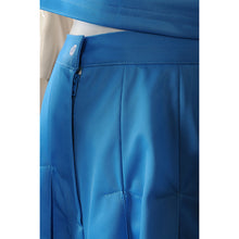 將圖片載入圖庫檢視器 CH201 大量訂製無袖露腰套裝裙啦啦隊服 時尚啦啦隊服 啦啦隊服專門店 藍色 錦標賽
