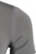 將圖片載入圖庫檢視器 W172緊身運動T恤 健身專用T恤 時尚純色T恤 運動T恤製衣廠 炭灰色
