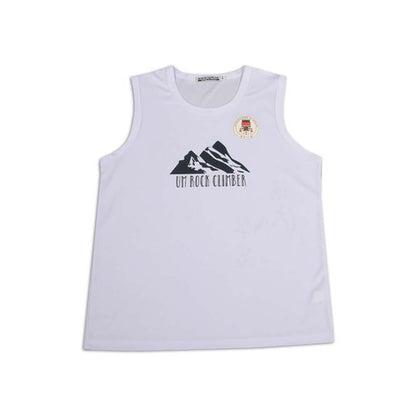 VT224 訂做男裝圓領背心 運動背心T恤 澳門大學 攀岩 攀石 團隊 背心T恤供應商 白色