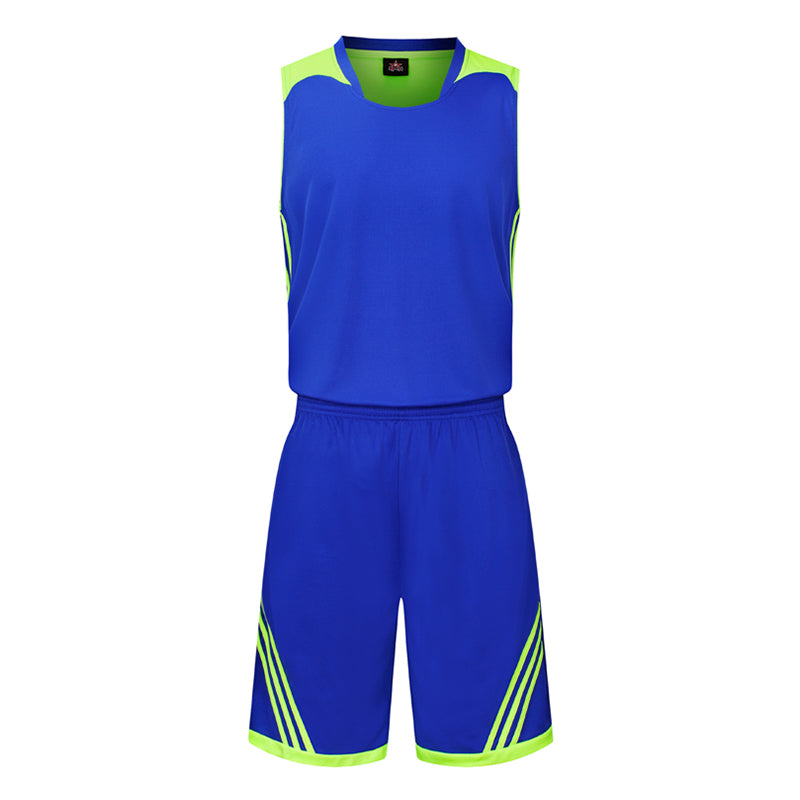 訂購比賽運動籃球服  自訂休閒撞色包邊間條籃球服生產商  GB1-6019
