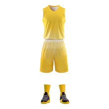 將圖片載入圖庫檢視器 訂製戶外訓練籃球服套裝  時尚設計V領籃球服套裝製衣廠  57-1818
