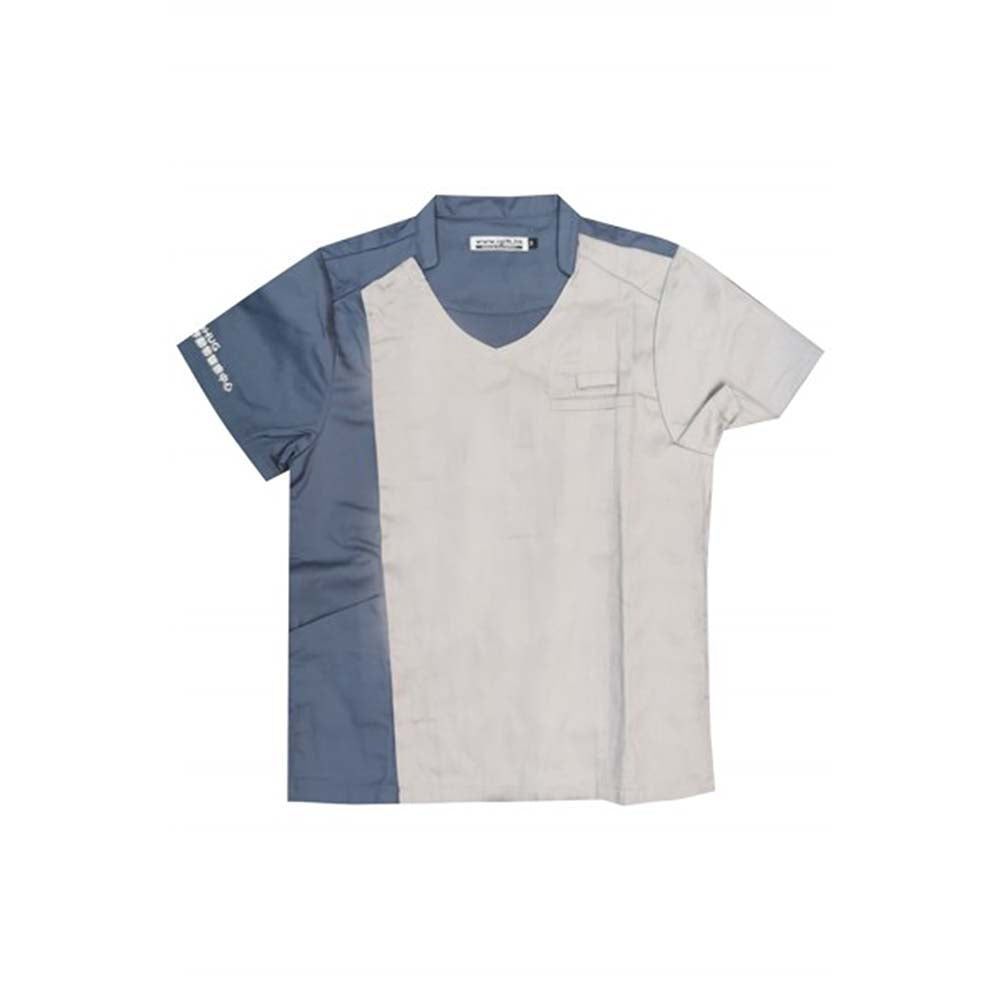 NU069 訂做套裝女診所制服 設計拼接拼色女診所制服 動物醫院