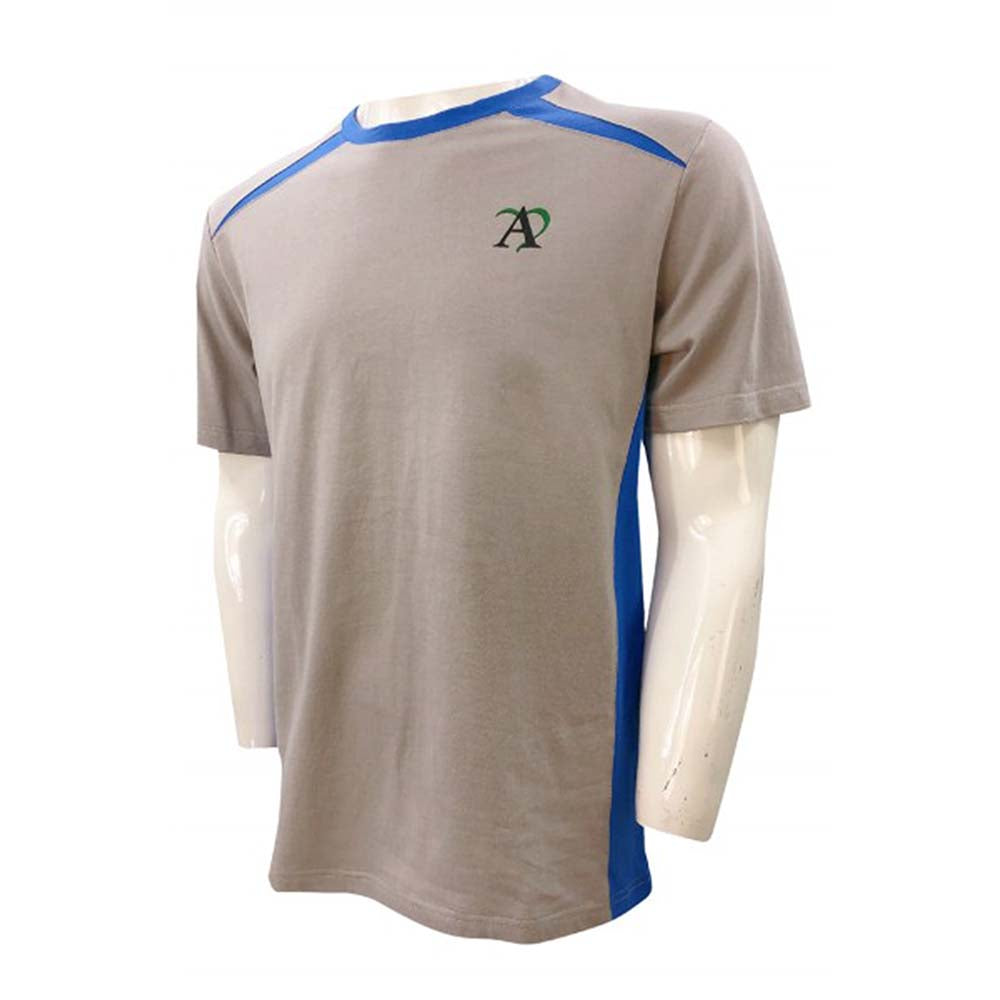 T1062 訂做純棉短袖男士T恤 設計印花純色T恤 撞色領 T恤設計公司