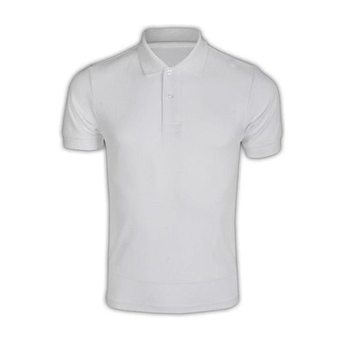 純色 白色001短袖男裝Polo恤 1AC03 純色polo恤 DIY polo恤 T恤價格 SKP101  CBJ-M -訂做