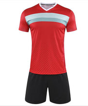 將圖片載入圖庫檢視器 訂造休閒足球服 時尚設計撞色間條足球套裝中心  GB10-5301
