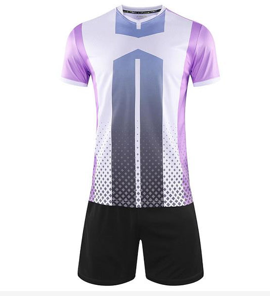 訂購訓練足球服  時尚設計整件印花足球服套裝中心  GB10-5307