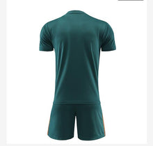 將圖片載入圖庫檢視器 訂購比賽足球服  設計V領印花光板足球訓練服套裝制服店  139-E036
