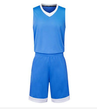 將圖片載入圖庫檢視器 訂造休閒籃球服套裝   自訂撞色領透氣吸濕排汗籃球服製衣廠   GJ4-1869
