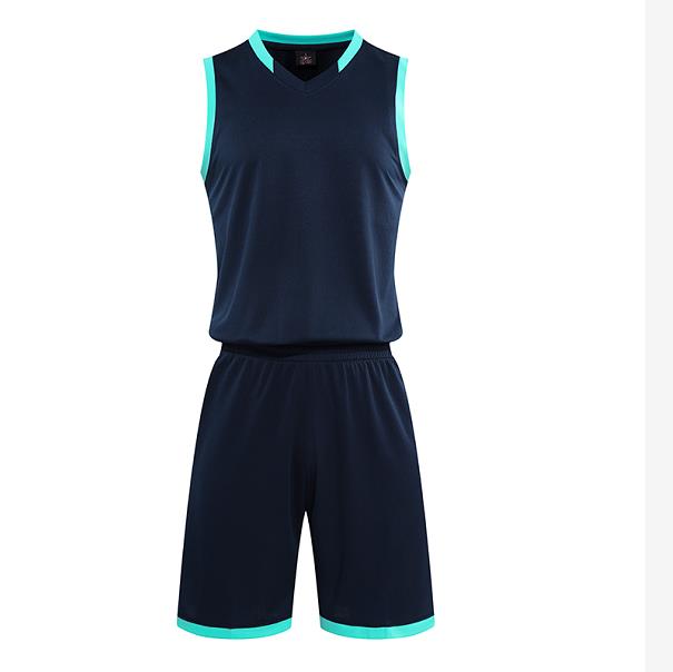 澳門訂製訓練籃球套裝  自訂撞色包邊籃球服制服店  54-727