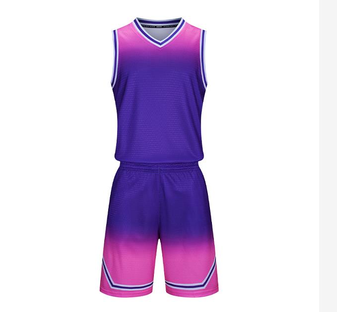 澳門訂製團體籃球服套裝   時尚設計撞色籃球服供應商  GJ4-5803