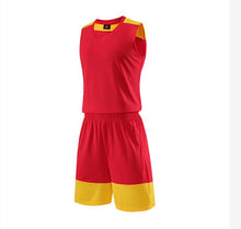 將圖片載入圖庫檢視器 訂製熱身籃球服套裝   印製拼色速乾訓練籃球服制服店
