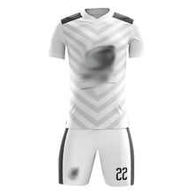 將圖片載入圖庫檢視器 FJ011 訂造親子裝足球運動服 設計淨色V領印花足球套裝 足球服專門店
