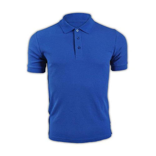 純色 彩藍色094短袖男裝Polo恤 1AC03 透氣短袖polo恤 polo恤配搭 polo恤專門店 T恤價格 SKP116 CBJ-M -訂做