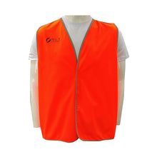 將圖片載入圖庫檢視器 澳門 訂購橙色背心外套設計印花logo魔術貼製作背心工廠  V210
