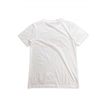 將圖片載入圖庫檢視器 T1072 設計紅色繡花logo 訂做純白色T恤 衫袖口標籤logo嘜頭
