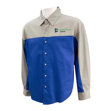 將圖片載入圖庫檢視器 D351 設計拼色恤衫工業制服 訂做印花LOGO 工人 工業制服外套批發商 美國 太陽能 環保行業 安裝人員 制服
