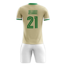 將圖片載入圖庫檢視器 FJ002 訂購出場足球套裝 設計整件印花撞色領運動足球服 足球套裝制服店
