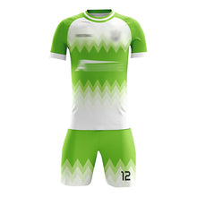 將圖片載入圖庫檢視器 FJ012 訂造社團足球服 設計撞色圓領短袖套裝足球服 足球套裝生產商
