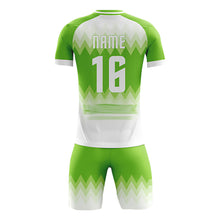 將圖片載入圖庫檢視器 FJ012 訂造社團足球服 設計撞色圓領短袖套裝足球服 足球套裝生產商
