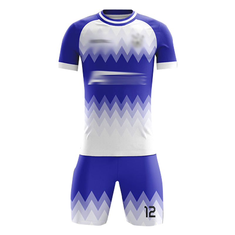 FJ003訂造圓領足球服套裝 設計整件印花足球服 足球服供應商