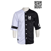 將圖片載入圖庫檢視器 BU21 專業訂製棒球衫 團體印製棒球衫 半身拼接撞色棒球衫 棒球衫專門店
