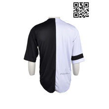 將圖片載入圖庫檢視器 BU21 專業訂製棒球衫 團體印製棒球衫 半身拼接撞色棒球衫 棒球衫專門店
