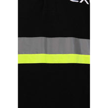 將圖片載入圖庫檢視器 D265 訂做黑色長袖反光條Polo恤 反光 螢光 拼色設計 保安 工業制服製衣廠
