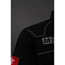 Carregar imagem no visualizador da galeria, DS070 設計黑色繡花logo制服 拖車行業公司 制服 機恤 維修 機恤衫製造商
