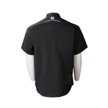 將圖片載入圖庫檢視器 R331 專業訂製男裝短袖恤衫 個人設計黑色繡花恤衫 短袖恤衫供應商 清潔 消毒公司
