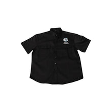 將圖片載入圖庫檢視器 R331 專業訂製男裝短袖恤衫 個人設計黑色繡花恤衫 短袖恤衫供應商 清潔 消毒公司
