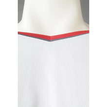 將圖片載入圖庫檢視器 WTV178 來樣訂製籃球運動套裝 網上下單拼色款運動套裝 印花logo 白色+紅色 V領
