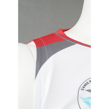 將圖片載入圖庫檢視器 WTV178 來樣訂製籃球運動套裝 網上下單拼色款運動套裝 印花logo 白色+紅色 V領
